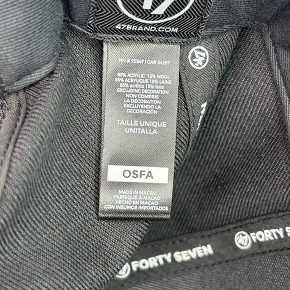 47 Brand Captain Memphis Grizzlies Black  Adjustable Snapback Hat Cap OSFA New - Picture 4 of 6